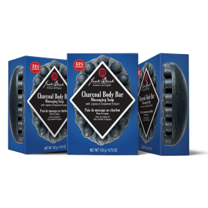 Charcoal Body Bar Massaging Soap Set